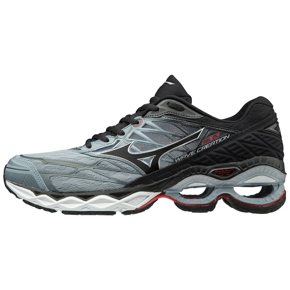 Zapatillas Running Mizuno Wave Creation 20 Hombre Gris/Negras Baratas XZKH-03715